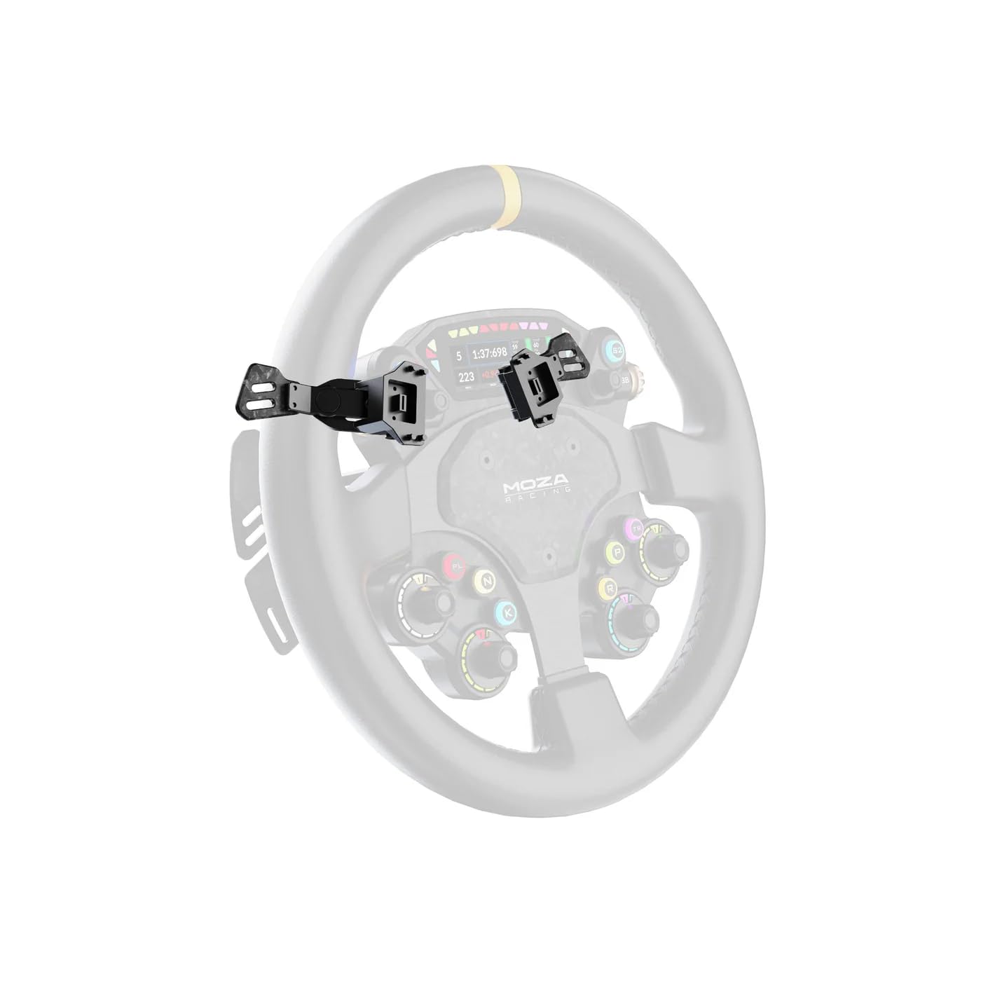 MOZA CS Pro Wheel Zusatzpaddles, Magnetische Add-On Paddles für Sim Racing | Erweitert das CS Pro Wheel auf 6 Paddles – Magnetische Hall-Sensor-Paddles für DRS, KERS, Pit Limiter und Rennfunktionen
