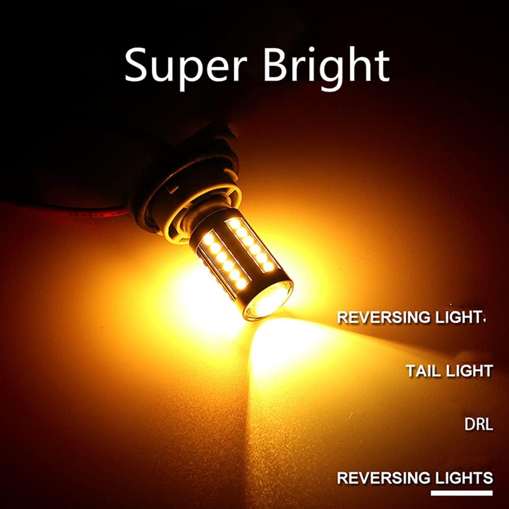 6pack Super 3W AC12V/DC12-24V BA15S Led Light Bulb 1156 1141 Bayonet Base Non-Dimmable Waterproof Lamp CRI80 for Boat, RV, Auto Car (Red)