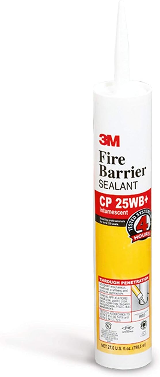 3M CP25WB+27OZ FIRE Barrier SEALANT CP 25WB+, RED, 27 FL OZ Cartridge