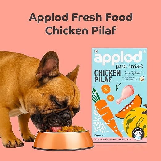 Image of Chicken Pilaf Fresh Dog Food for Adult Dogs | High-Protein Chicken Meal for Muscle Strength & Easy Digestion | Complete & Balanced Fresh Nutrition | 100g x 4