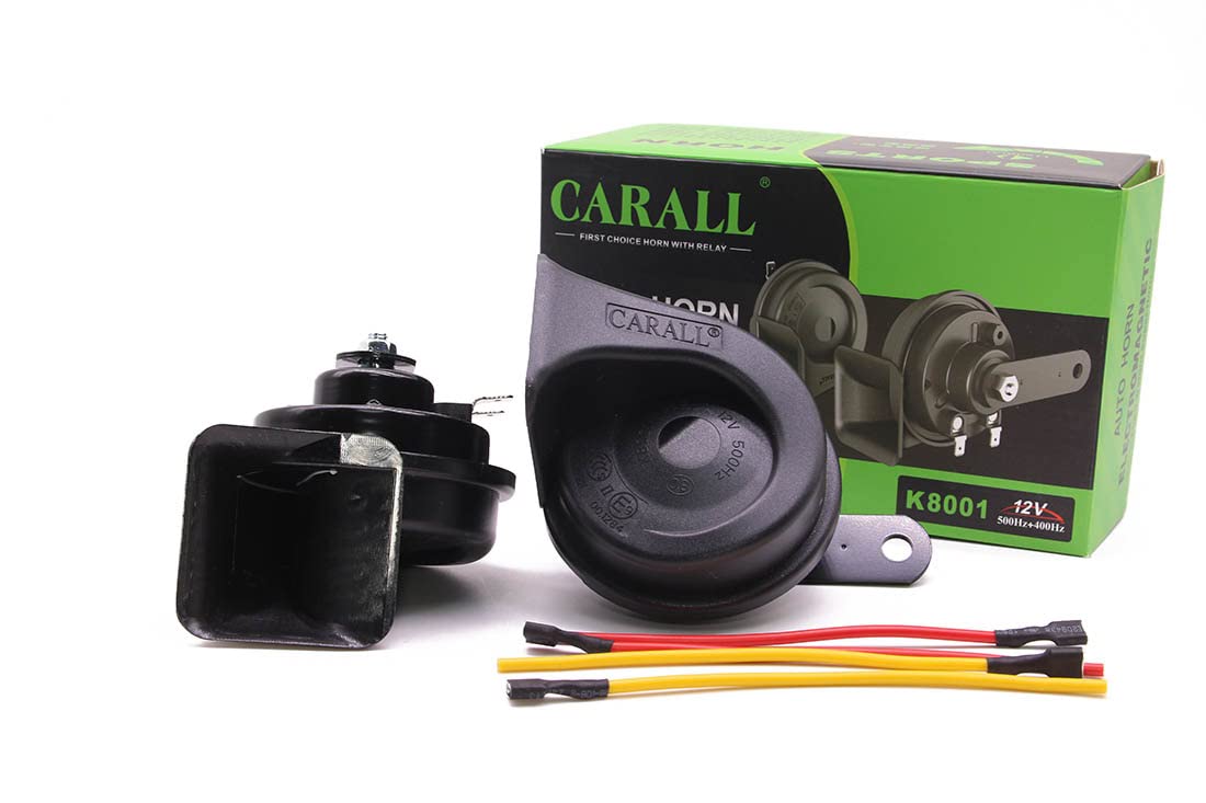 Oshotto 12V (K8001) Car Horn Trumpet Sound 2Pc Set (Low + High