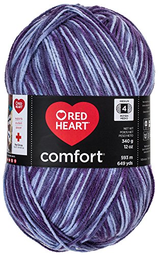 Image of RED HEART Comfort Yarn, Purple Print