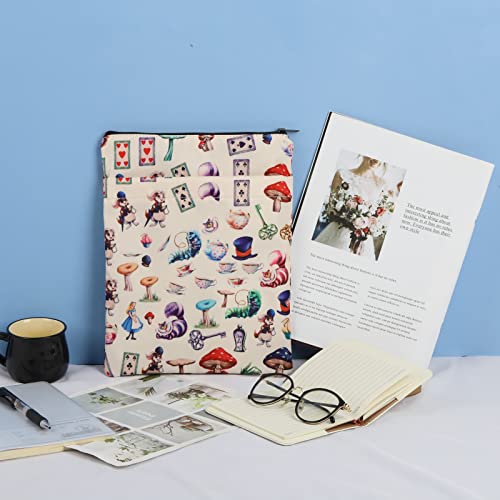 Keychin Alice Fairy Tales Book Sleeve Alice Fans Gift Alice Rabbit Book Cover Alice Bookish Gifts Fairy Tale Book Protector (Alice Bs) #TOP5