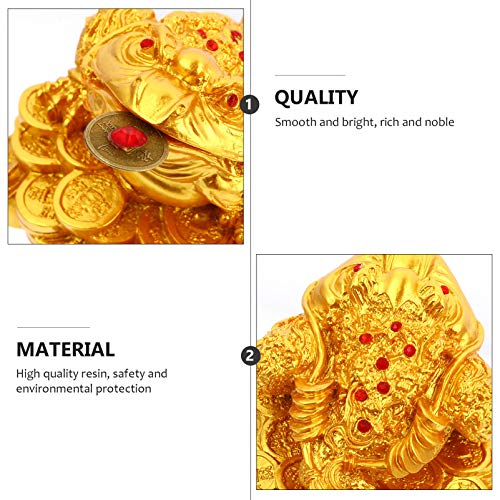 Sapo de Dinheiro Feng Shui da Besportble, Sapo de Três Pernas com Moedas, Pingente da Sorte, Sapo pa