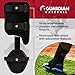Guardian Baseball Leg Guard Youth and Adult | Right & Left Handed Hitters | Baseball Shin Guards Batting | Ankle Guard | Adjustable | Lightweight Flexible - Youth, Black