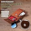 hengwin Genuine Leather Crossbody Bag for Men/Women, Small Messenger Bag Cell Phone Purse Shoulder Holster Passport Pouch #2