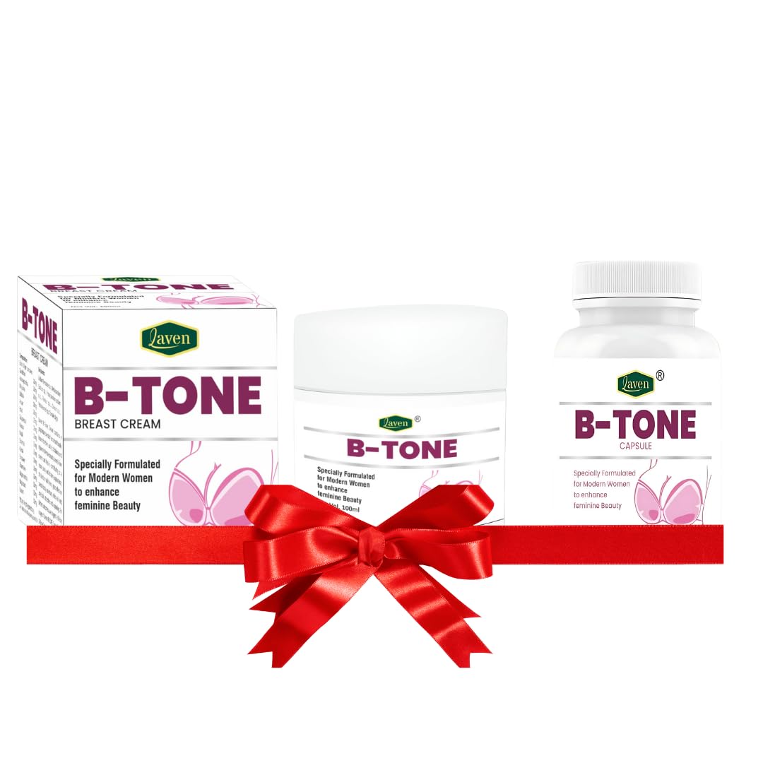 Laven B-Tone Cream For Women. Pack of 100 ml With B-Tone Capsule For Women. Pack of 60 Capsules Combo Pack-image-32