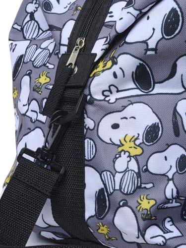 Image of Peanuts Tote Duffel Bag Snoopy Woodstock All Over Print Weekender Travel