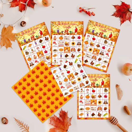 Shappy SHAPPY-FJI-12212 39 Pcs Fall Bingo Game Cards Sets thumb #3