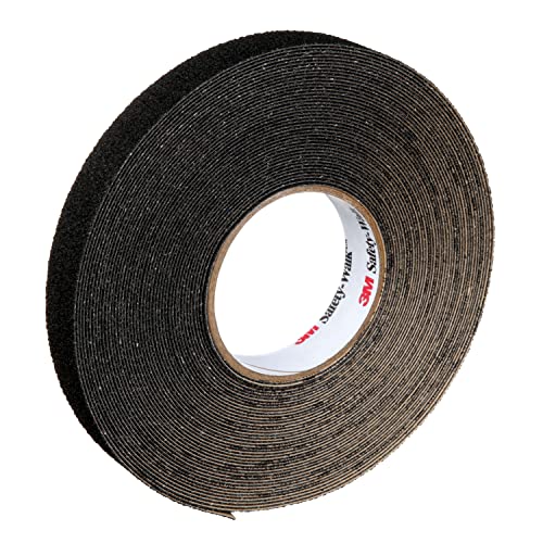 Image of 3M Safety-Walk Slip-Resistant Medium Resilient Tapes & Treads 310, Black, 1 in x 60 ft, Roll, 4 /Case