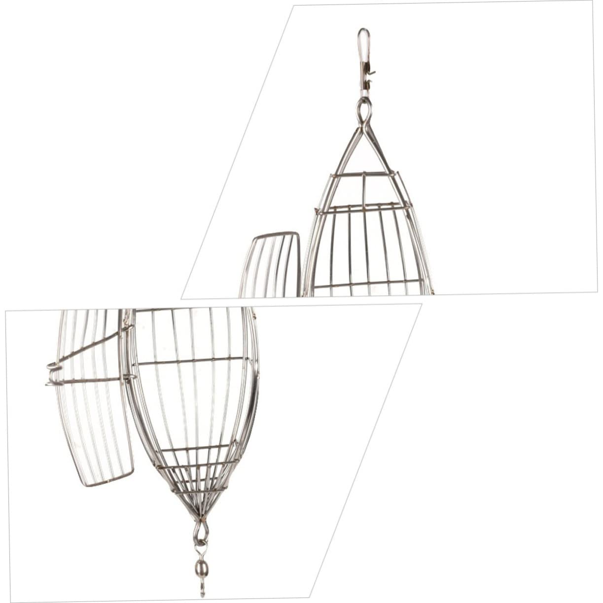 Hemobllo 5 Pièces Cage à Appâts Acier Inoxydable Piège à Leurres De