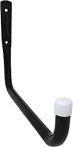 Shepherd Hardware 8091E Heavy Duty Steel 10-Inch Garage Storage Utility Hooks, 4 Pack, Black