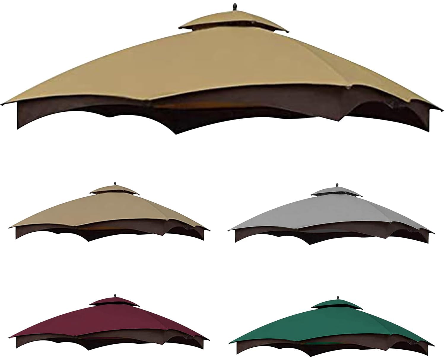 SCOCANOPY Replacement Top for Lowe's Allen Roth 10x12 Gazebo in New Khaki