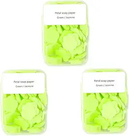 300 folhas de sabão portáteis para lavar as mãos, mini folhas de sabão perfumadas, sabonete de papel para viagens, sabão solúvel descartável para viagens ao ar livre, acampamento, caminhada