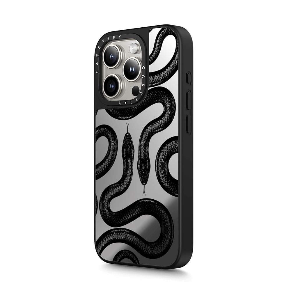 iPhoneアクセサリー CASETiFY iPhone15 Pro Black Kingsnake Amazon.com: CASETiFY Mirror Case for iPhone 15 Pro