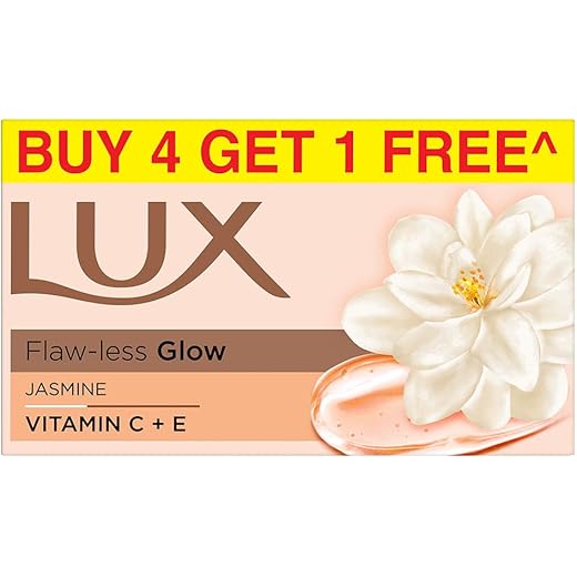 Lux Flaw-less Glow Bathing SoapBuy 4 Get 1 Free|150g infused with Vitamin C & E |For Superior Glow| Lux Flaw-less Glow Bathing SoapBuy 4 Get 1 Free|150g infused with Vitamin C & E |For Superior Glow|