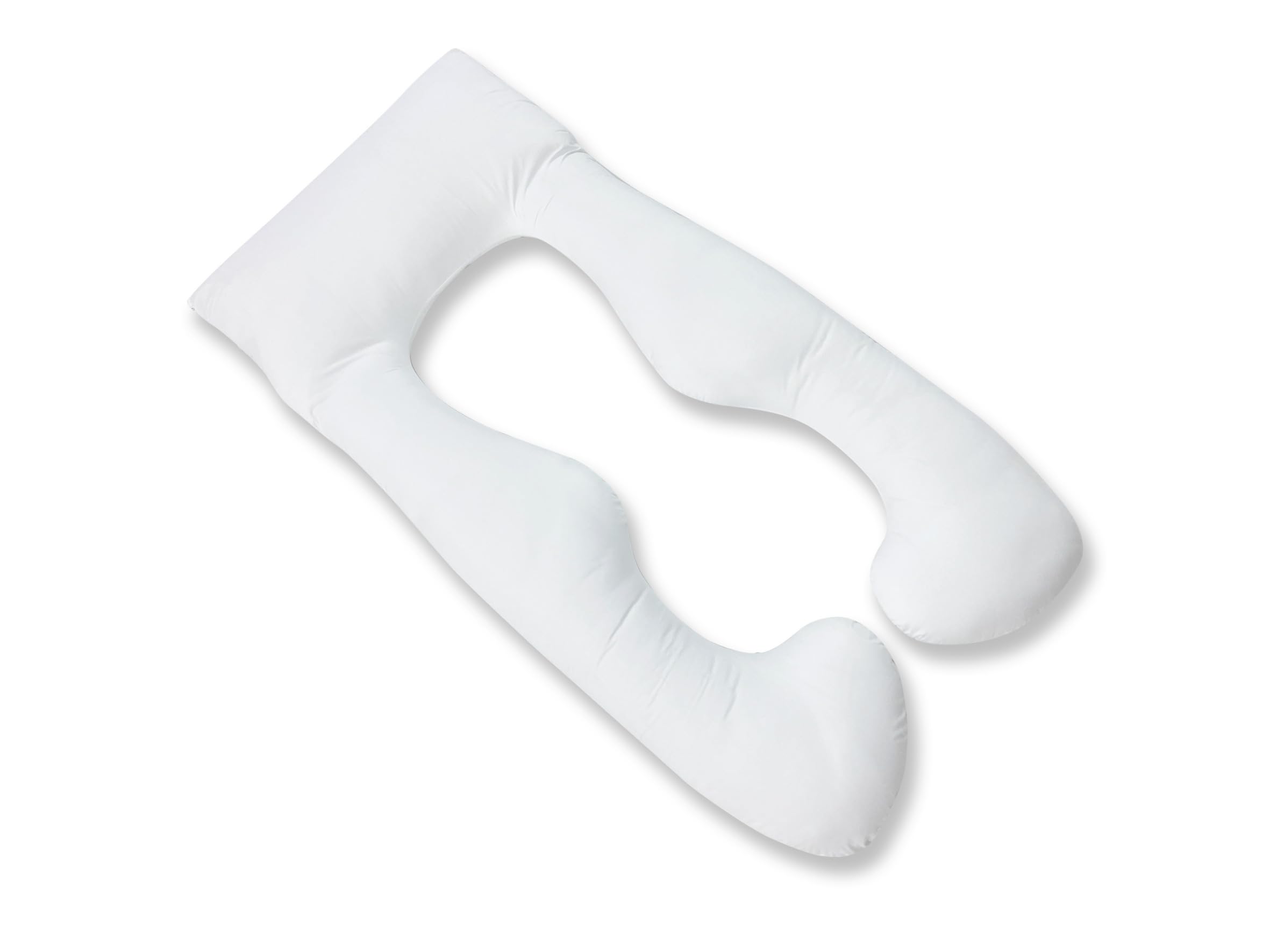Moshy Almohada Natalys Ergonómica para Embarazo y Lactancia, 70 x 140 cm, Blanca, Multiposicional (70x140 cm)