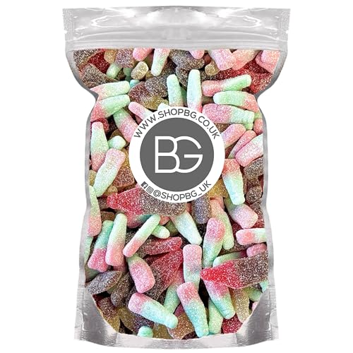 BG Quality Pick & Mix Sweets - Fizzy Cola Cherry Tutti Frutti Bottles Mix Sweeties 800g Pouch