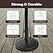 Umbrella Base - Heavy-Duty 19lbs Weighted Outdoor Stand for Patio Table, Tilt, and Lightweight Freestanding Umbrellas by Pure Garden (Black)