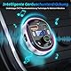 Bluetooth 5.3 FM Transmitter, SONRU Bluetooth Auto Radio Adapter, Metall PD 30W & QC3.0 Schnelles Autoladegerät mit Freisprecheinrichtung, Stärkere Dual-Mikrofone, Unterstützt USB-Stick, Ringlicht