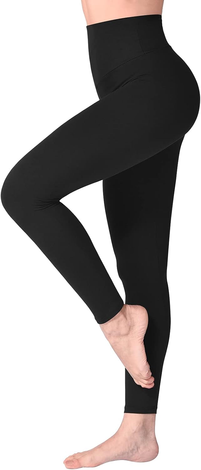 Die besten SINOPHANT High Waist Leggings für Sport & Freizeit 5 SINOPHANT High Waist Leggings - Schwarz