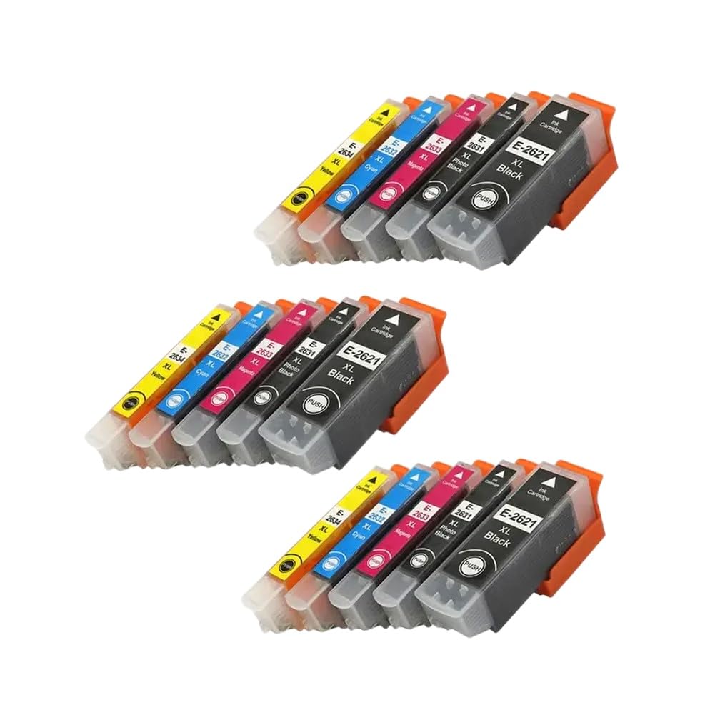 Set cartucce d'inchiostro compatibili T2621 26XL 5 colori per Expression XP510 XP520 XP600 XP605 XP615 XP620 XP625 XP710 XP720 XP800 XP810 XP820(3 Sets)