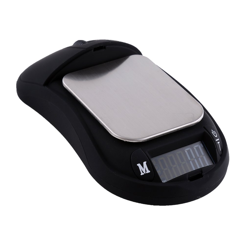 Fdit Mini Escala de Bolsillo 100g / 200g / 300g / 500g por 0.1g / 0.01g Portable Digital Jewelry Peso y Calculadora LCD Monitor(500g/0.01g)