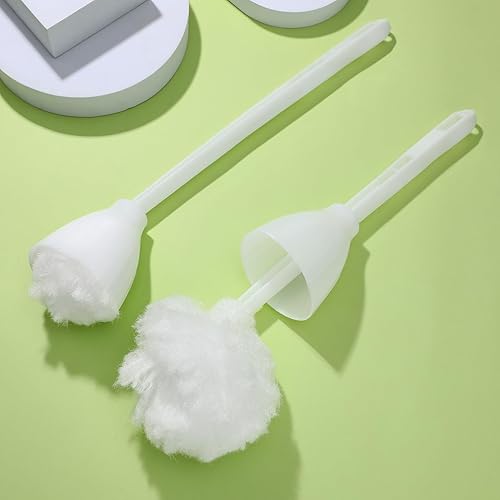 Miniatura 7 de Tofficu 5Pcs Soft Toilet Bowl Brush, White, Polypropylene