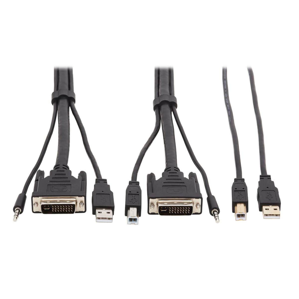 Cable KVM DVI P784-006-U para conectar audio USB y video digital en un switch 8