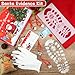 Santa Evidence Kit - Proof of Santa Visit - Santa Footprint Stencil with Snow, Santa Drivers License Button Glasses Gloves, Nice List Certificate Bell Reindeer Bag, Christmas Eve Gift Box Fillers