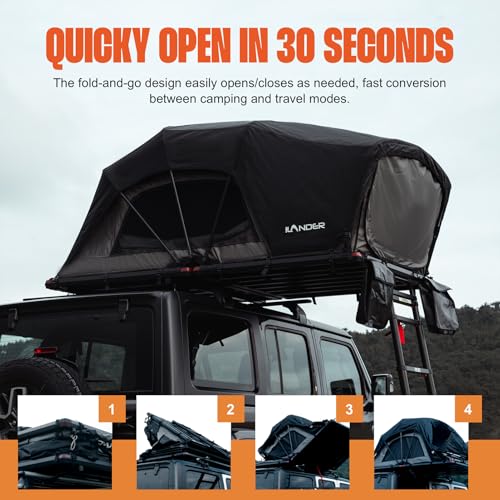 ILANDER Lightweight Aluminum Rooftop Tent
