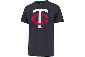 MLB Men's Minnesota Twins Jersey Men Imprint Match Team Color Primary Logo Word Mark T-Shirt