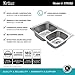 KRAUS 33 Inch Top Mount 60/40 Double Bowl 18 Gauge Stainless Steel Kitchen Sink with NoiseDefend™ Soundproofing, KTM32