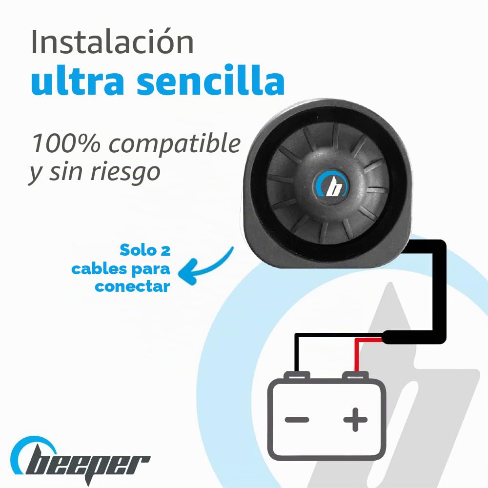 BEEPER - Alarma Universal Auto, Coche, Cabriolet, Utilidad, Camping-Car XR5 (XR10 Universal)