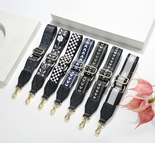 Image of LEMEDE Purse Strap Replacement Crossbody 1.5 inch Wide Shoulder Strap Adjustable Straps Handbag Strap Replacement Belts