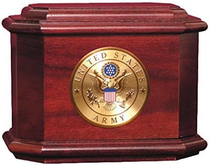 Wood Cremation Urn - Rosewood Diplomat Military (Air Force)