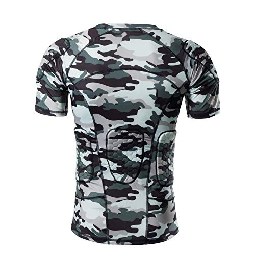 image for TUOYR Padded Compression Shirt Chest Protector Undershirt for Football