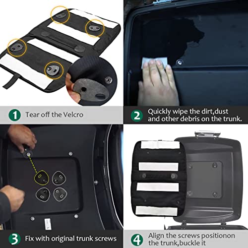 Organizador de Tapa Tour Pack para Alforjas Mofun Compatible con Harley Touring 1999-2013, Bolsa de Almacenaje de Equipaje para Motos miniatura 6