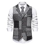 Occasion : ce gilet aux couleurs contrastées est adapté pour les mariages, les fêtes, les affaires, les réunions, le travail, le bureau, les rendez-vous, les hippies, les bals, les remises de diplômes, les vacances, les déguisements, Halloween, Noël, le quotidien et toute occasion formelle et informelle