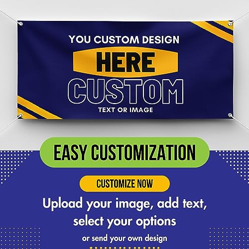 Factory Of Stickers BAN001 Personalized Custom Vinyl Banner Printing Indoor Or Outdoor Use 24 Inchx48 Inch Printed Business Event Birthday Party Large Custom Vinyl thumb #1