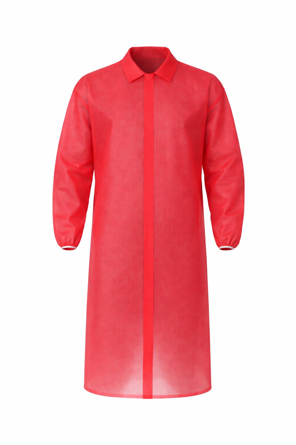 100 uds Batas Desechables de Polipropileno 35 g/m² Talla XL – Manga Larga Tipo Raglán, Cuello Camisa, Cierre con Cinta Autoadherente - 100 Unidades
