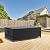 Patio Furniture Covers, Gorpche Outdoor Furniture Covers Waterproof, Tear-Resistant Patio Table and Chair Set Cover with Upgraded Fastener Windproof Buckle Straps, Heavy Duty, 108"L× 82"W× 28"H, Black