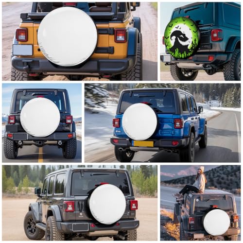 Image of GENANY Sunshine Father's Day PVC Spare Tire Cover for RV Trailer, Waterproof, No Camera Hole, Size 14 Fits 24-27 Inch