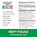 BIORAY Kids NDF Focus, Citrus - 2 fl oz - Supports Cognitive Function, Enhances Clarity & Promotes Steady Energy Levels - Non-GMO, Vegetarian, Gluten Free - 1-2 Month Supply