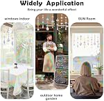 200 Pcs Crystal Suncatcher Hanging Sun Catcher Kits for Adults Colorful Crystals Suncatchers Prisms with Chain Pendant Ornament Suncatchers DIY Crafts for Window Home Office Garden Decoration (Gold)