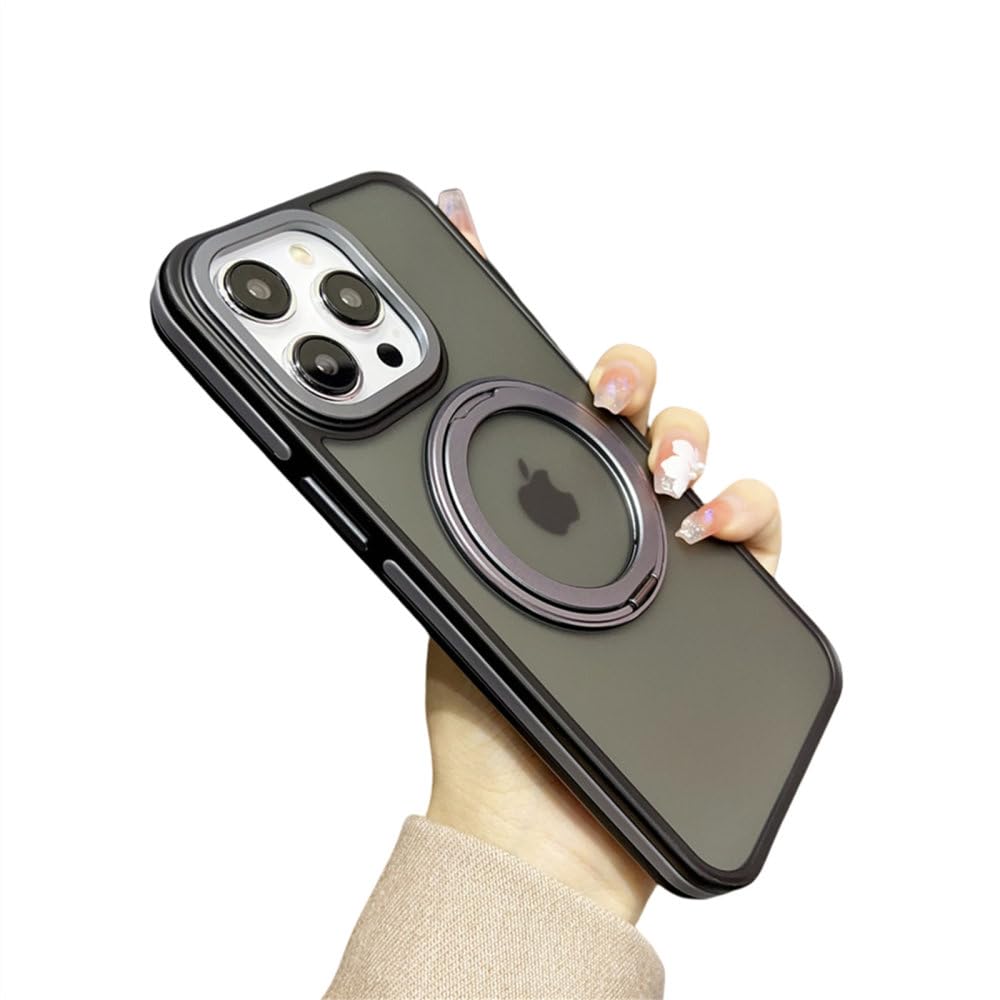 Coque iPhone 15 Pro antichoc grise housse magnétique de luxe - 7