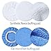 OTUAYAUTO Microfiber Polishing Bonnets 20Pcs - Orbital Buffer 5-6 inch Polisher Pad Cover - Car Waxing Applicator Bonnet