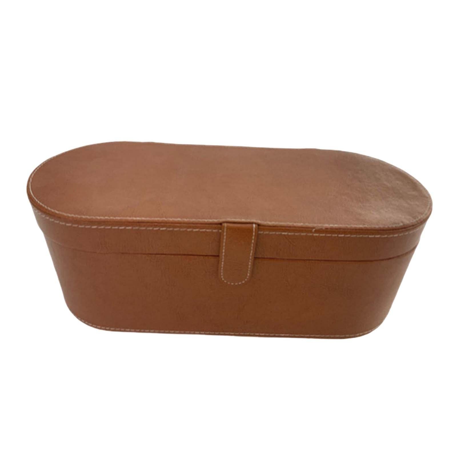 THE STYLE SUTRA® Hard Carrying Case for 5 in 1 Hot Air Brush Curly Hair Comb Blow Dryer Brush Brown PU Leather| Hair Care & Styling | Hair Dryers