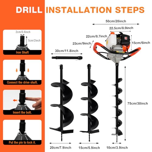 Yshustgy YLBSQ7Q2WDML8+YLBSQ77HWDML8 2.3Hp Gas Powered Post Hole Digger thumb #1