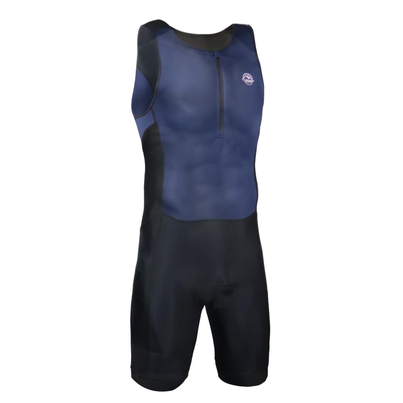 Triathlon Suit Men Quick-Dry，Wetsuit for Swimming Running Cycling, Breathable Ironman Tri Suit, Lightweight & Comfortable, IRONMAN & Endurance Races (UK, Alpha, S, Regular, Regular, dark blue)